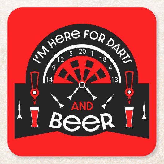 Klassische Pub Darts Rechteckiger Pappuntersetzer (Vorderseite)