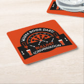 Klassische Pub Darts Rechteckiger Pappuntersetzer (angewinkelt)