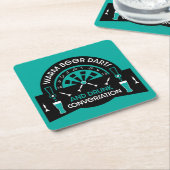 Klassische Pub Darts Rechteckiger Pappuntersetzer (angewinkelt)