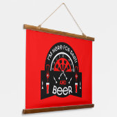 Klassische Pub Darts Wandteppich Mit Holzrahmen (Gewinkelt)