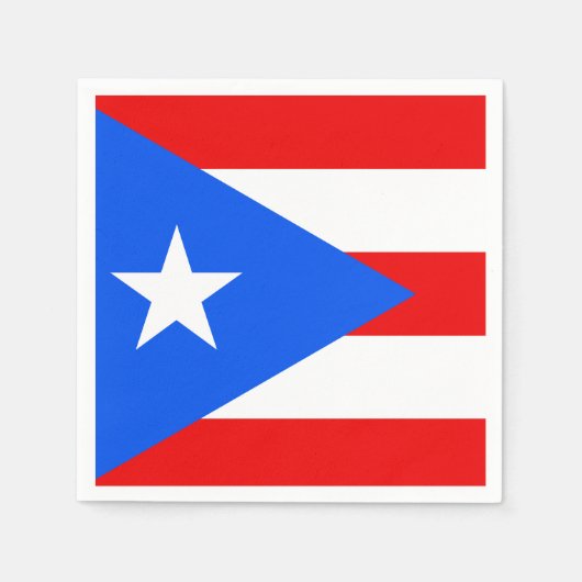 Klassische puerto-ricanische Flagge Serviette (Vorderseite)