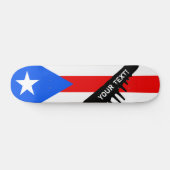 Klassische puerto-ricanische Flagge Skateboard (Horizontal)
