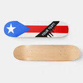 Klassische puerto-ricanische Flagge Skateboard (Horizontal)