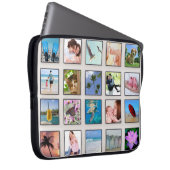 Klassische quadratische Rahmen-Foto-Collage Laptopschutzhülle (Vorne Rechts)