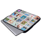 Klassische quadratische Rahmen-Foto-Collage Laptopschutzhülle (Vorne Knopf)