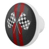Klassische Racing Flags Streifen im Carbon Fibre S Keramikknauf (Rechts)