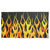 Klassische Racing-Flammen auf Feuer Kissenbezug (Vorderseite-Links)