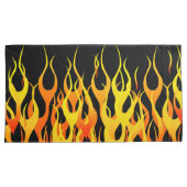 Klassische Racing-Flammen auf Feuer Kissenbezug (Vorderseite-Rechts)