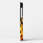 Klassische Racing-Flammen auf schwarz Case-Mate iPhone Hülle (Rückseite / Links)