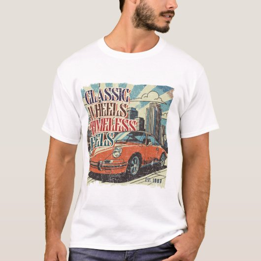 Klassische Räder, zeitlos - Retro-Vintage T-Shirt (Vorderseite)