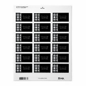 Klassische Radianz-Adressetiketten Adressaufkleber (Vorne)