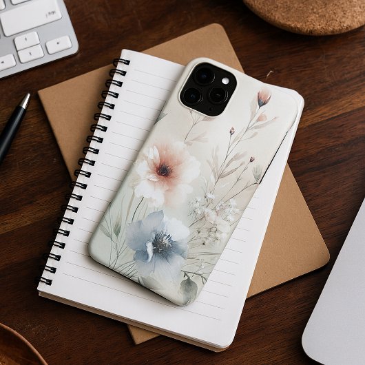 Klassische, raffinierte, delikate Watercolor-Blume Case-Mate iPhone Hülle
