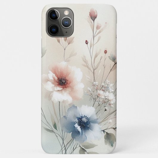 Klassische, raffinierte, delikate Watercolor-Blume Case-Mate iPhone Hülle (Rückseite)