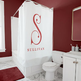 Klassische, raffinierte, elegante Monogram S Custo Duschvorhang