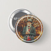 Klassische Rahmen Einfaches Foto Beerdigung Gedenk Button (Vorne & Hinten)