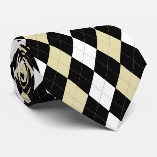 Klassische Raute Krawatte (Gerollt)