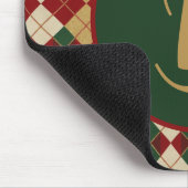 Klassische Raute, Weihnachten/Winter gemustert Mousepad (Ecke)