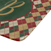 Klassische Raute, Weihnachten/Winter gemustert Schneidebrett (Ecke)