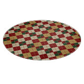 Klassische Raute, Weihnachten/Winter gemustert Schneidebrett (Ecke)