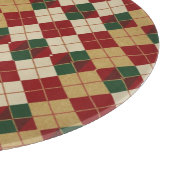 Klassische Raute, Weihnachten/Winter gemustert Schneidebrett (Ecke)
