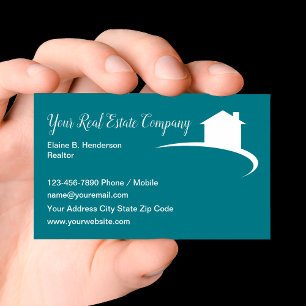 Klassische Real Anwesen Realtor Business Cards Visitenkarte