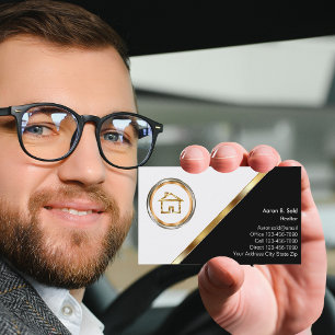 Klassische Realtor-Geschäftskarten-Vorlage Visitenkarte