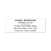 Klassische rechtliche und Berufliche Rücksendeadre Permastempel (Design)