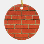 Klassische Red Brick Wall Keramik Ornament (Vorne)