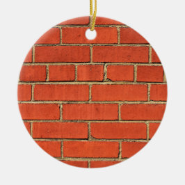 Klassische Red Brick Wall Keramik Ornament