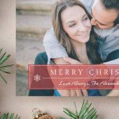 Klassische Red Merry Weihnachtskarte Feiertagskarte