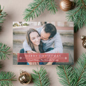 Klassische Red Merry Weihnachtskarte Feiertagskarte