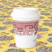 Klassische Red Willow Paper Cups Pappbecher