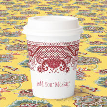 Klassische Red Willow Paper Cups
