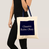 Klassische Regeln Okay Tragetasche (Vorderseite (Produkt))