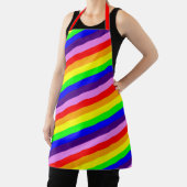 Klassische Regenbogenstreifen Diagonale farbige Sc Schürze (InSitu)