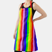 Klassische Regenbogenstreifen Vertikal farbenfrohe Schürze (InSitu)
