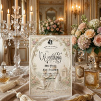 Klassische Regency-Gartenhochzeits-Szene