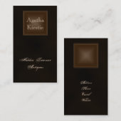 Klassische reiche schokoladenbraune Visitenkarte (Vorne/Hinten)