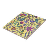 Klassische Retro-farbige Viktorianische Blume Fliese (Seite)