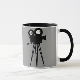 KLASSISCHE RETRO FILMTECHNIK-KAMERA UND STATIV TASSE