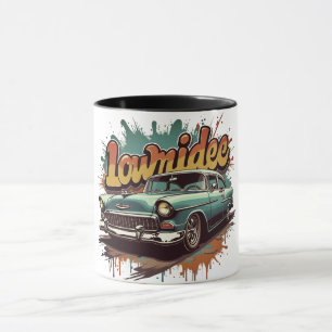 Klassische Retro-Kunst der 1940er Lowrider in Farb Tasse