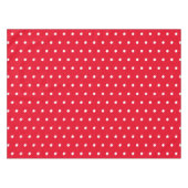 Klassische Retro Polka Dots rot und weiß Tischdecke (Vorderseite (Horizontal))