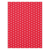Klassische Retro Polka Dots rot und weiß Tischdecke (Vorderseite)
