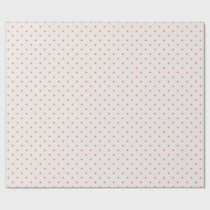 Klassische Retro Red Polka Punkte auf Creme Geschenkpapier