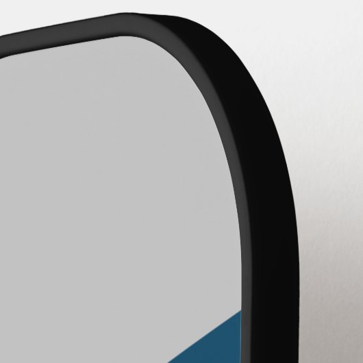 Klassische Retro Streifen Personalisiert Text Pick Pickleball Schläger (Linke Seite)