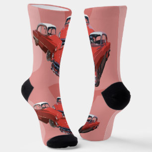 Klassische Retro Vintag Classic Autos, Socken