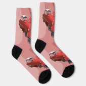 Klassische Retro Vintag Classic Autos, Socken (Rechts)