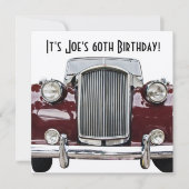 Klassische Retro Vintage Geburtstagsparty Einladun Einladung (Vorderseite)