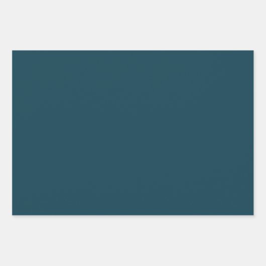 Klassische Retro Weihnachtsschmuck auf Dunkelblau Geschenkpapier Set (Vorderseite 2)