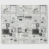 Klassische Retro-Werbung Geschenkpapier (Flach)